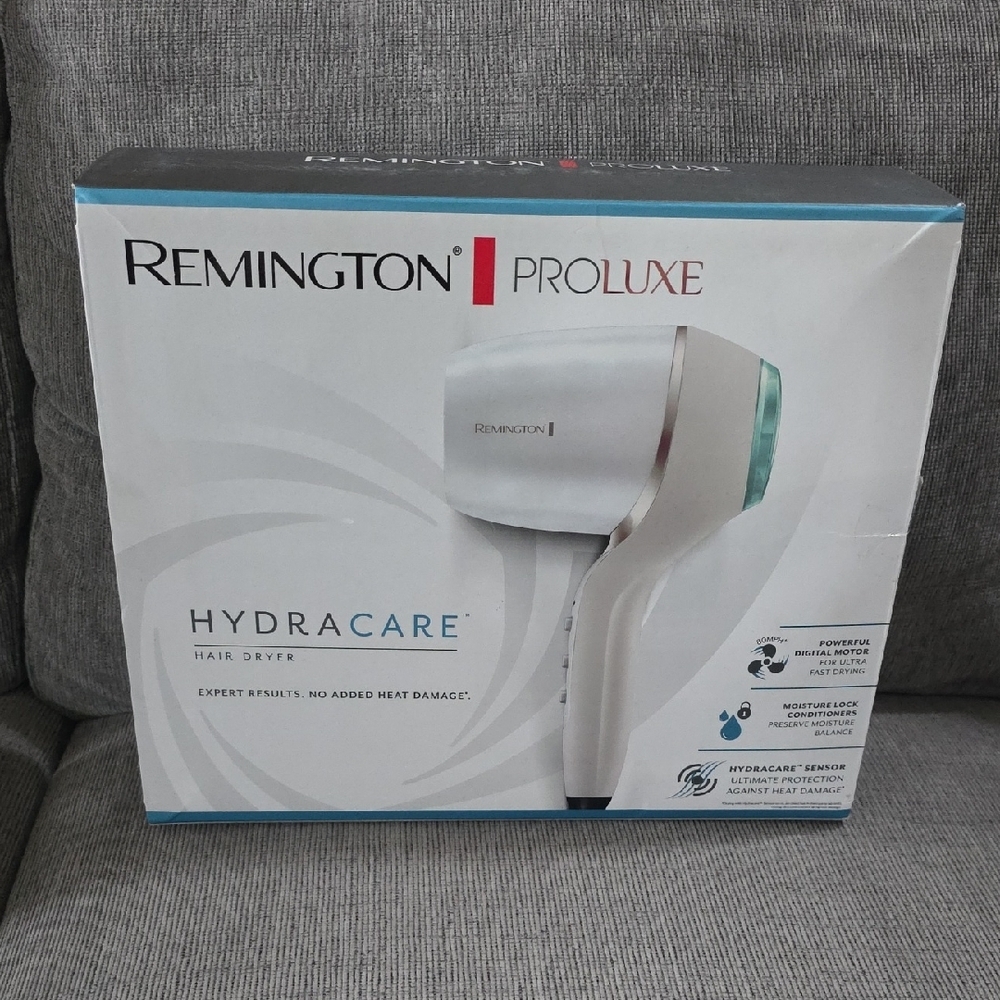 Remington Proluxe‎ HydraCare Hair Dryer in Pearl, New In Box